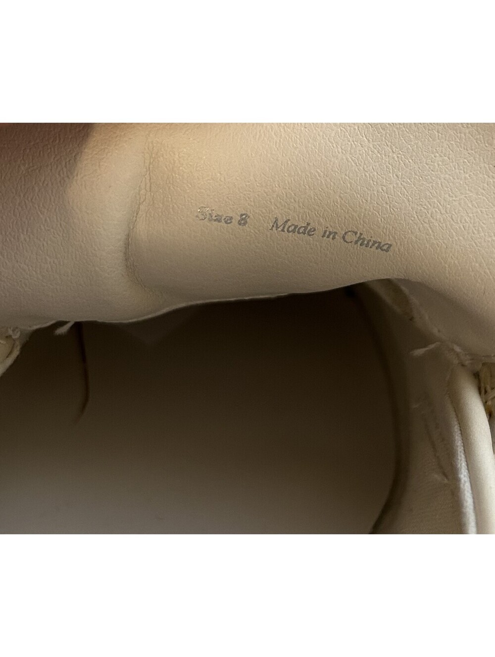 Dolce Vita Tieko Ivory Cream Chunky Lug Sole Slip on Loafers Size 8 --2" heel - Picture 5 of 6